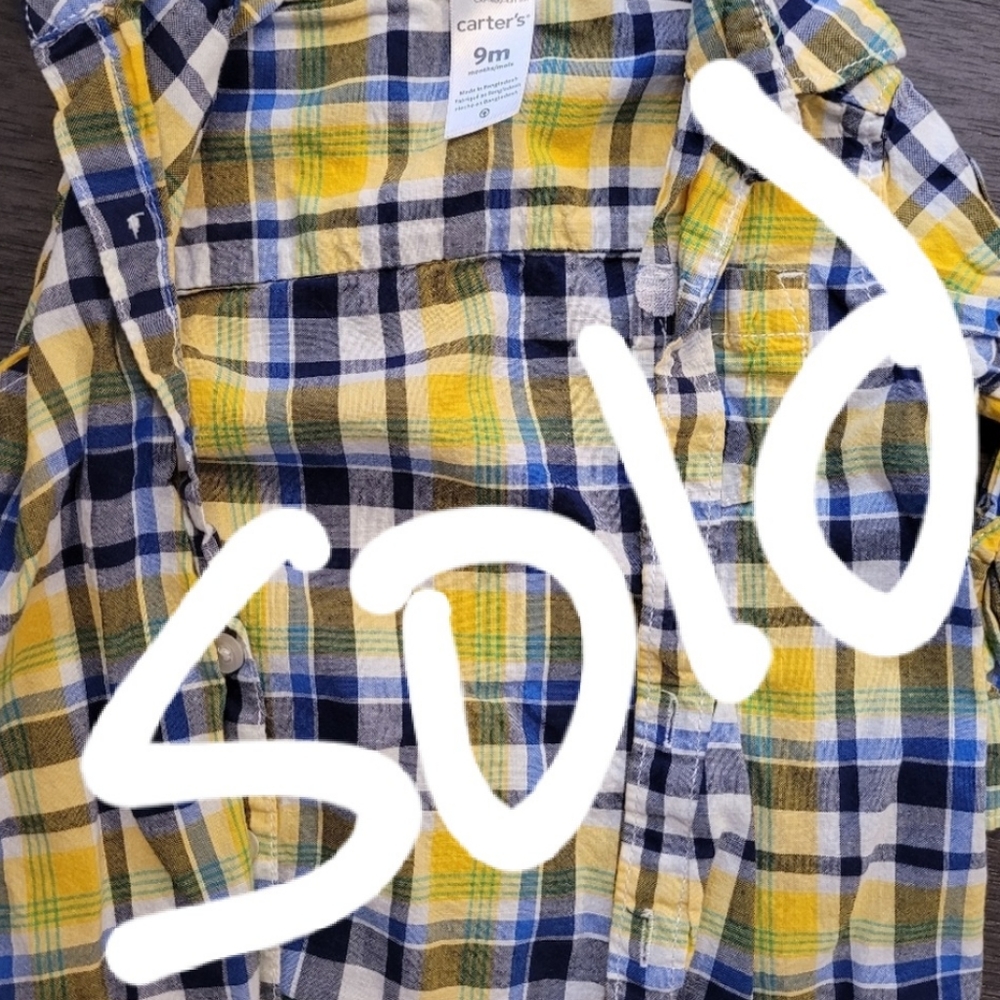 Carter's Plaid Print Shirt
